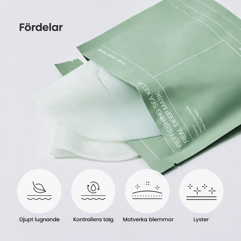 BIODANCE™ – Hydrogel Ansiktsmask med 10% Fermenterade Alger Lugnande · Balanserande · Djupt återfuktande · K-Beauty Ansiktsmask