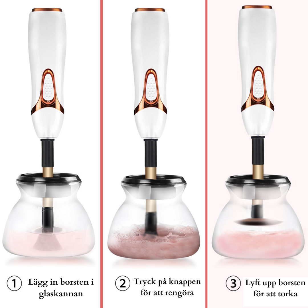 AURORA™ – Lösningen för rena sminkborstar på sekunder · Hejdå smuts och finnar