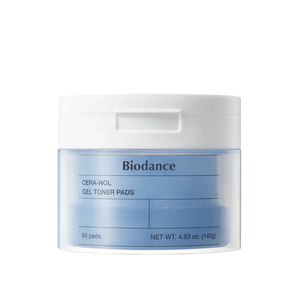 BIODANCE™ CERA-NOL Gel Toner Pads (60 pads) - Omedelbar Lugn, Djup Återfuktning & Stärkt Hudbarriär Biodance