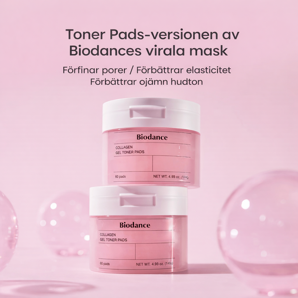 BIODANCE™ Collagen Gel Toner Pads (60 pads) — Omedelbar återfuktning, spänst & klarare hud i ett enda steg Biodance