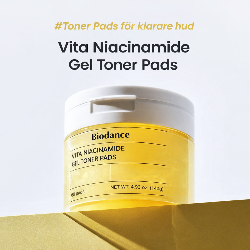 BIODANCE™ Vita Niacinamide Gel Toner Pads (60 pads) - Klarare hud, jämnare ton & fräsch lyster — varje dag Biodance