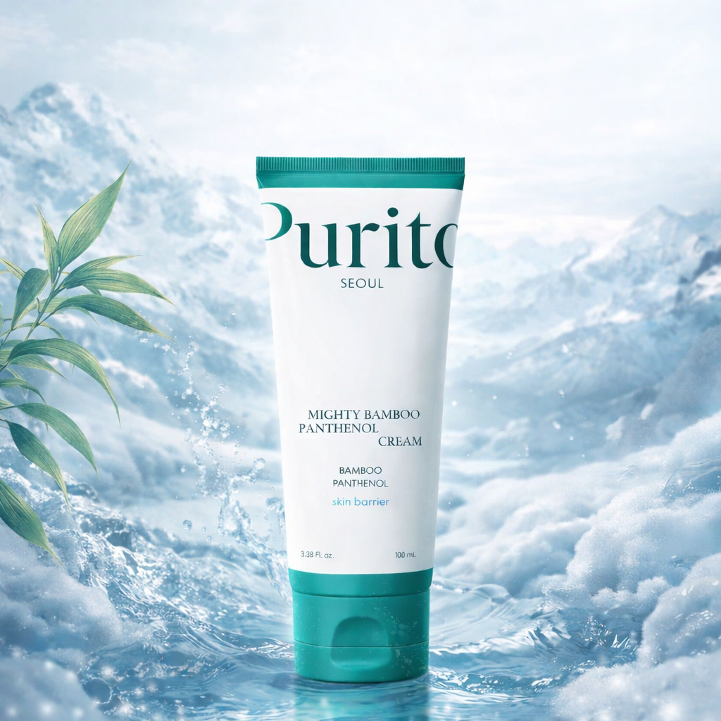 PURITO™ Mighty Bamboo Panthenol Cream — Djup återfuktning, lugn och stärkt hudbarriär Purito