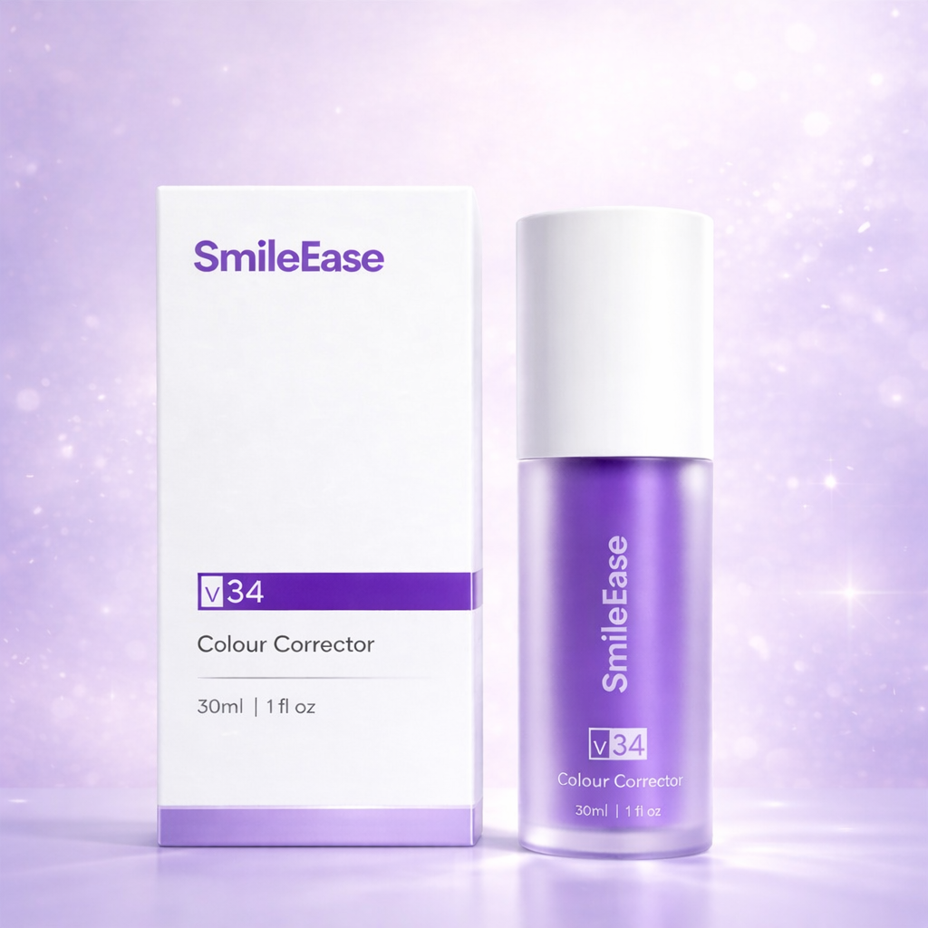 SmileEase V34™ – Färgkorrigering som Ger Omedelbart Vitare & Klarare Leende