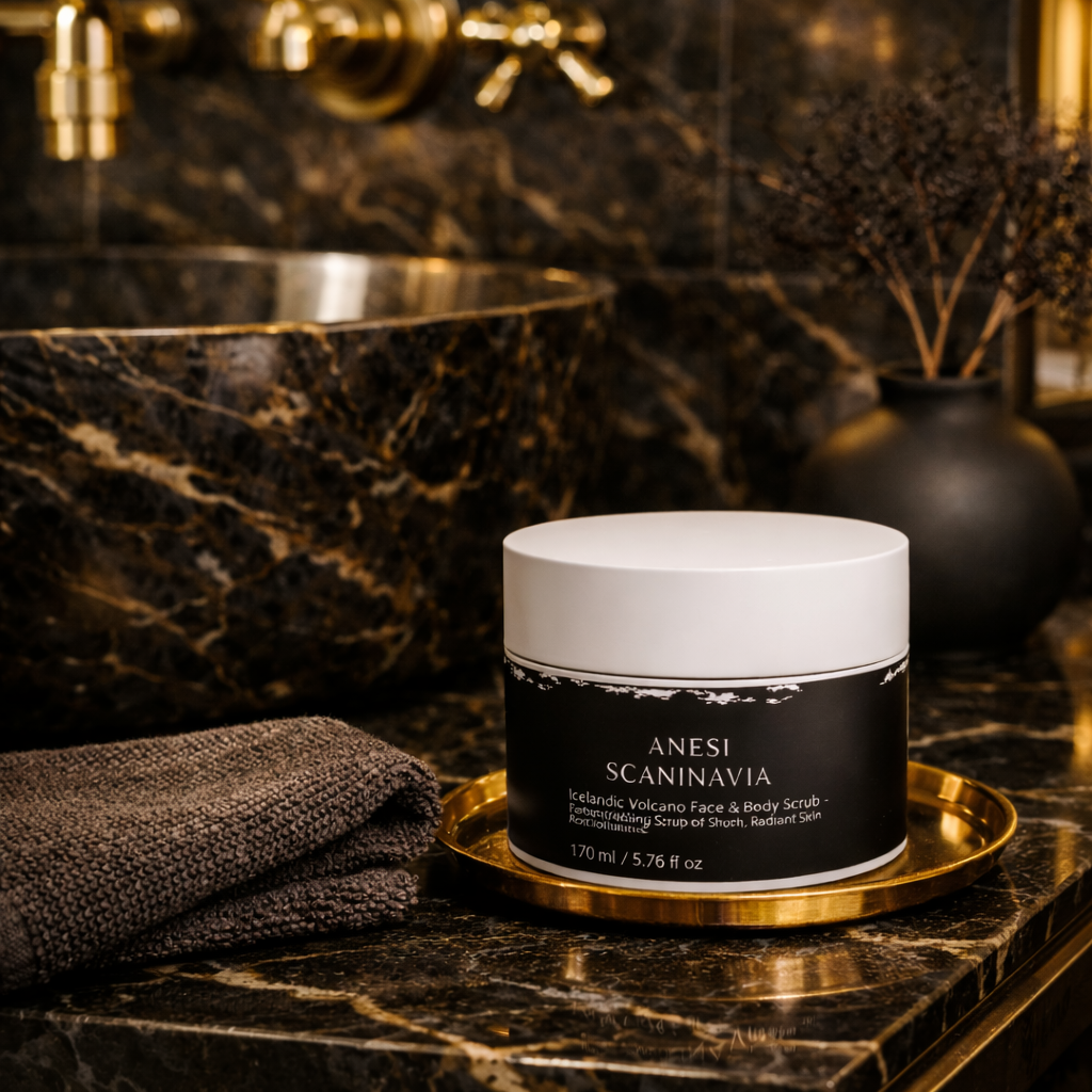 ICELANDIC VULCANO™ Ansikte & Kropps Skrub – Mjukgörande Exfoliering med Vulkanisk Sand Anesi Scandinavia