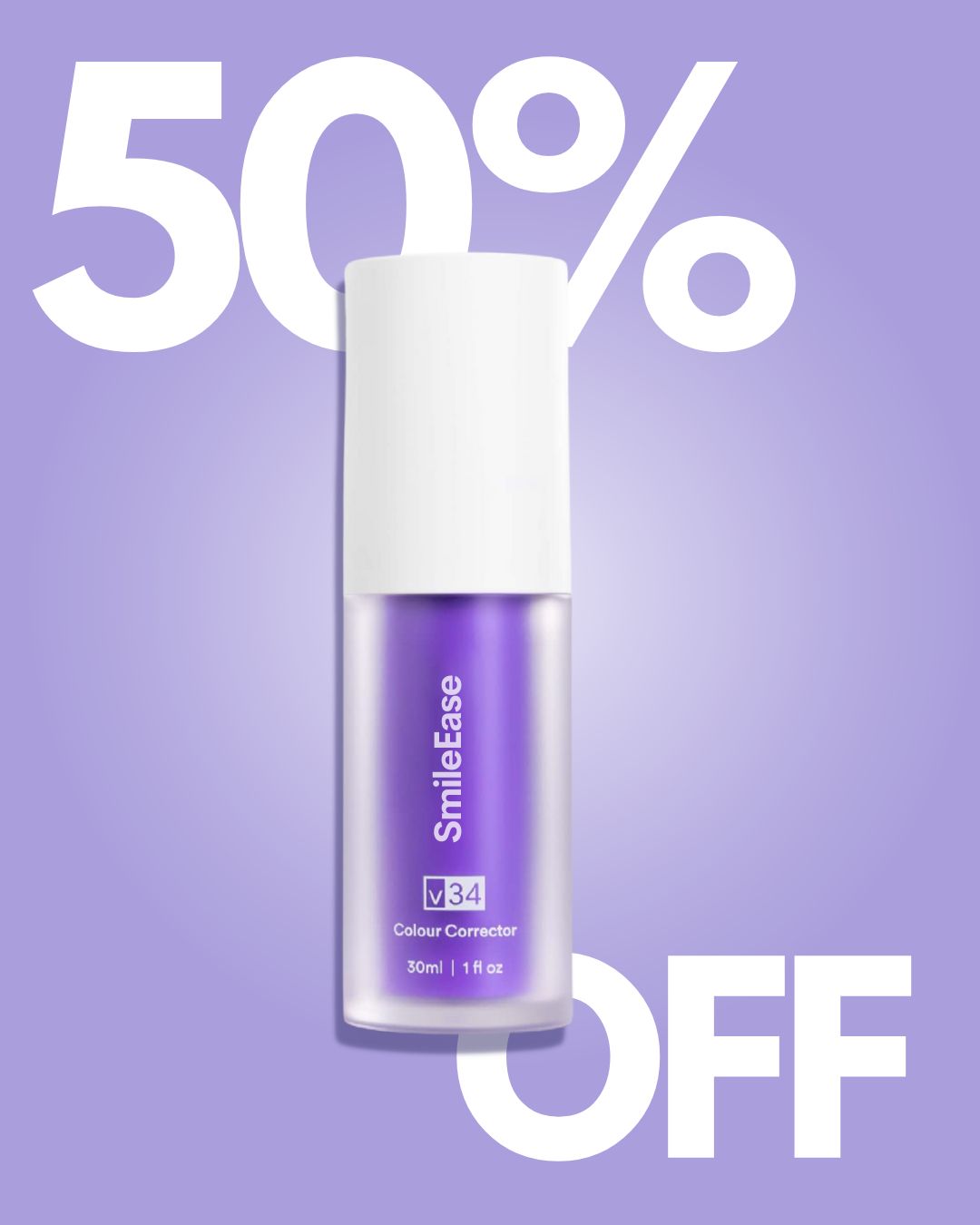 SmileEase V34™ – Färgkorrigering som Ger Omedelbart Vitare & Klarare Leende