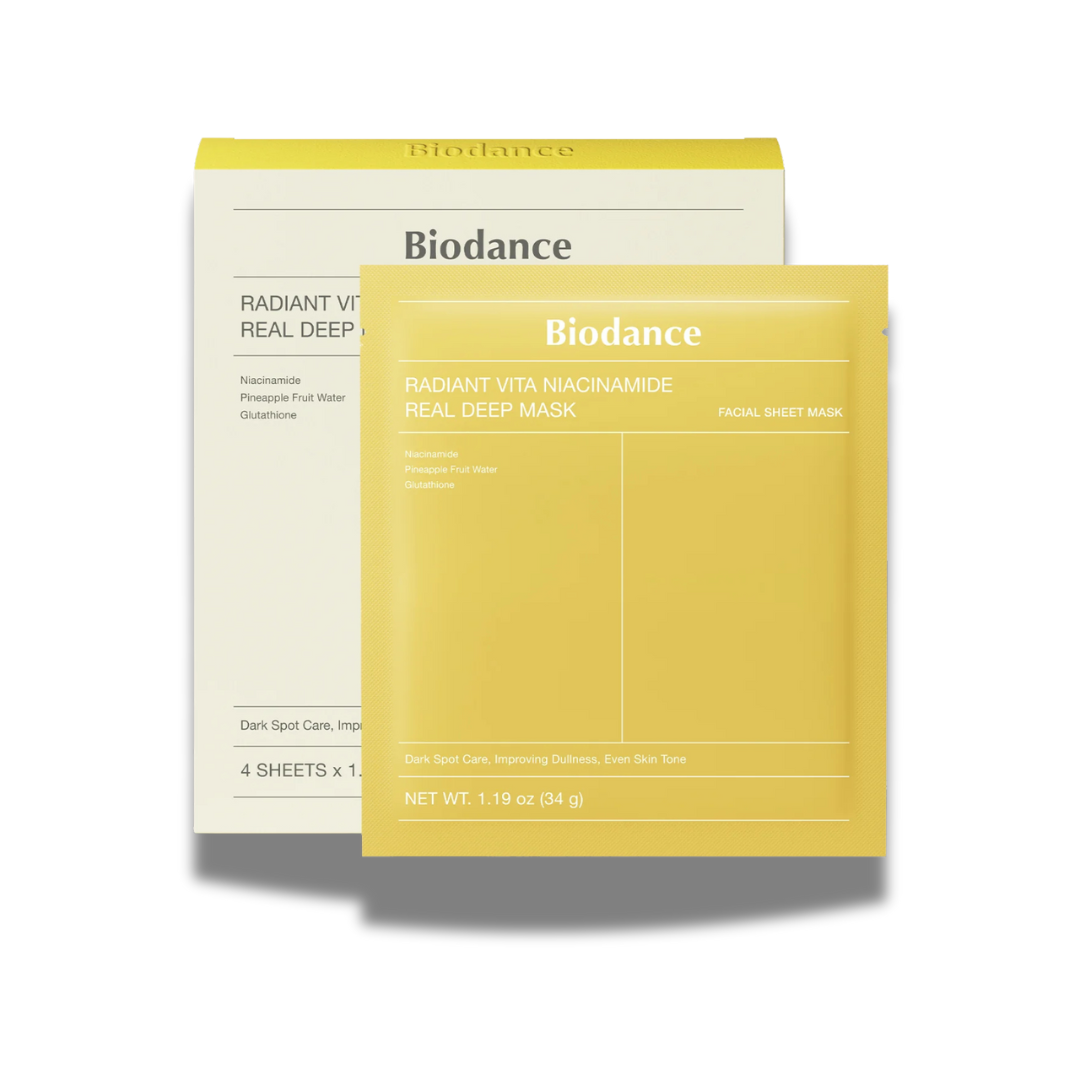 BIODANCE™ Radiant Vita Niacinamide Hydrogel Mask — Glow, Fukt & Jämn Hudton · K-Beauty Ansiktsmask