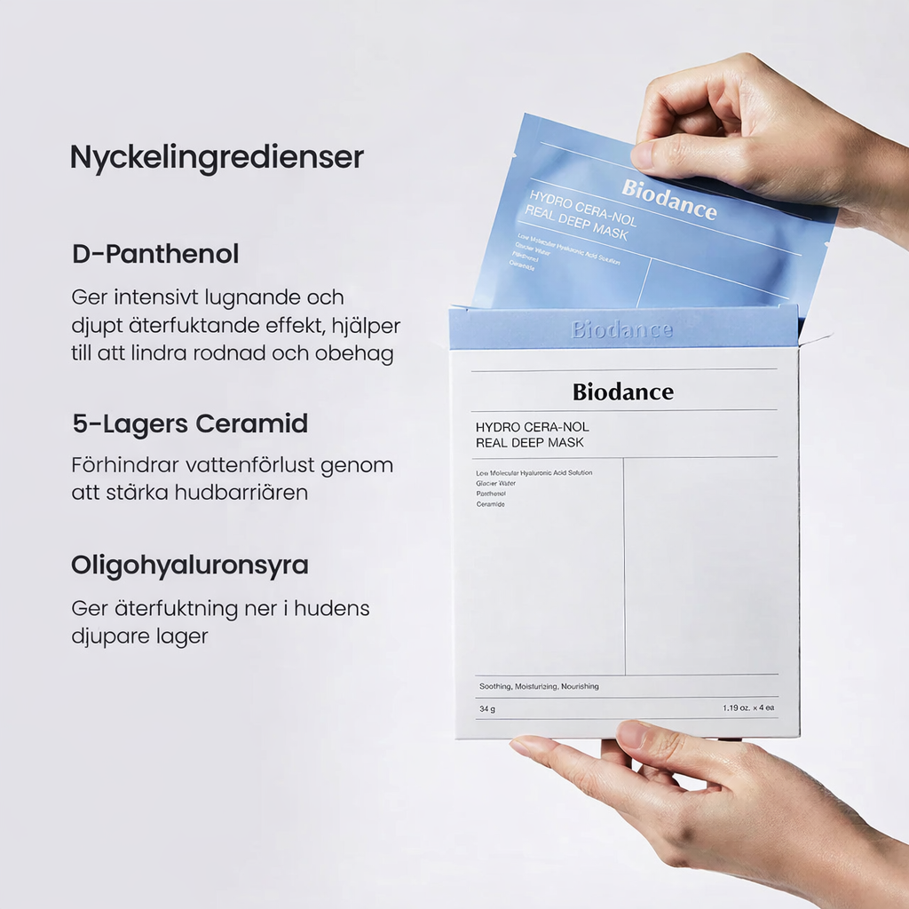 BIODANCE™ Hydro Cera-nol Real Deep Mask — Deep Hydration & Skin Barrier Repair · K-Beauty Face Mask