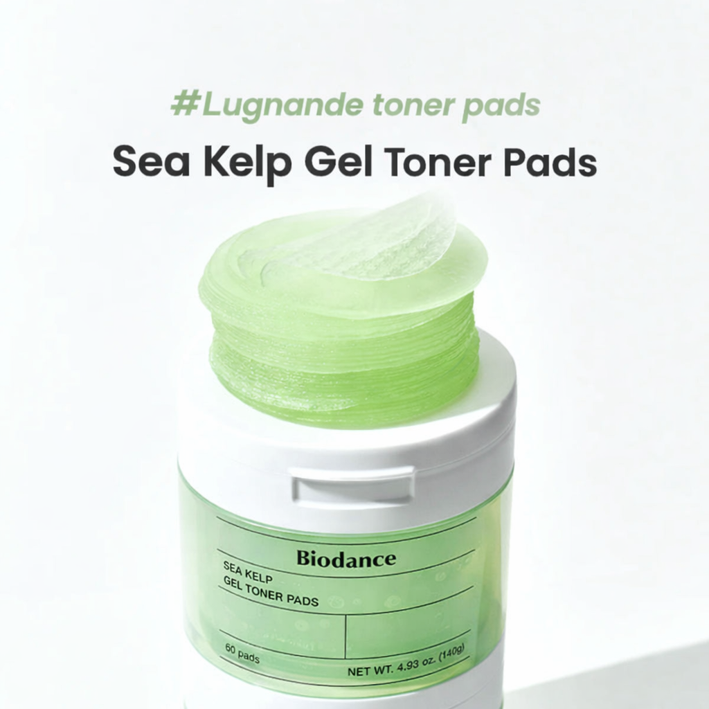BIODANCE™ Sea Kelp Gel Toner Pads (60 pads) - Lugn, balans & djup återfuktning för stressad hud