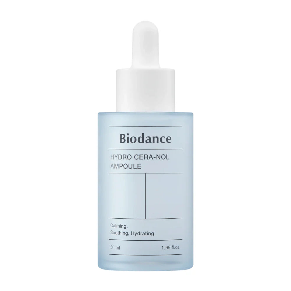 BIODANCE™ Hydro Cera-nol Ampoule 50 ml - Djup återfuktning · Lugnande barriärvård · Stärkt hudkomfort