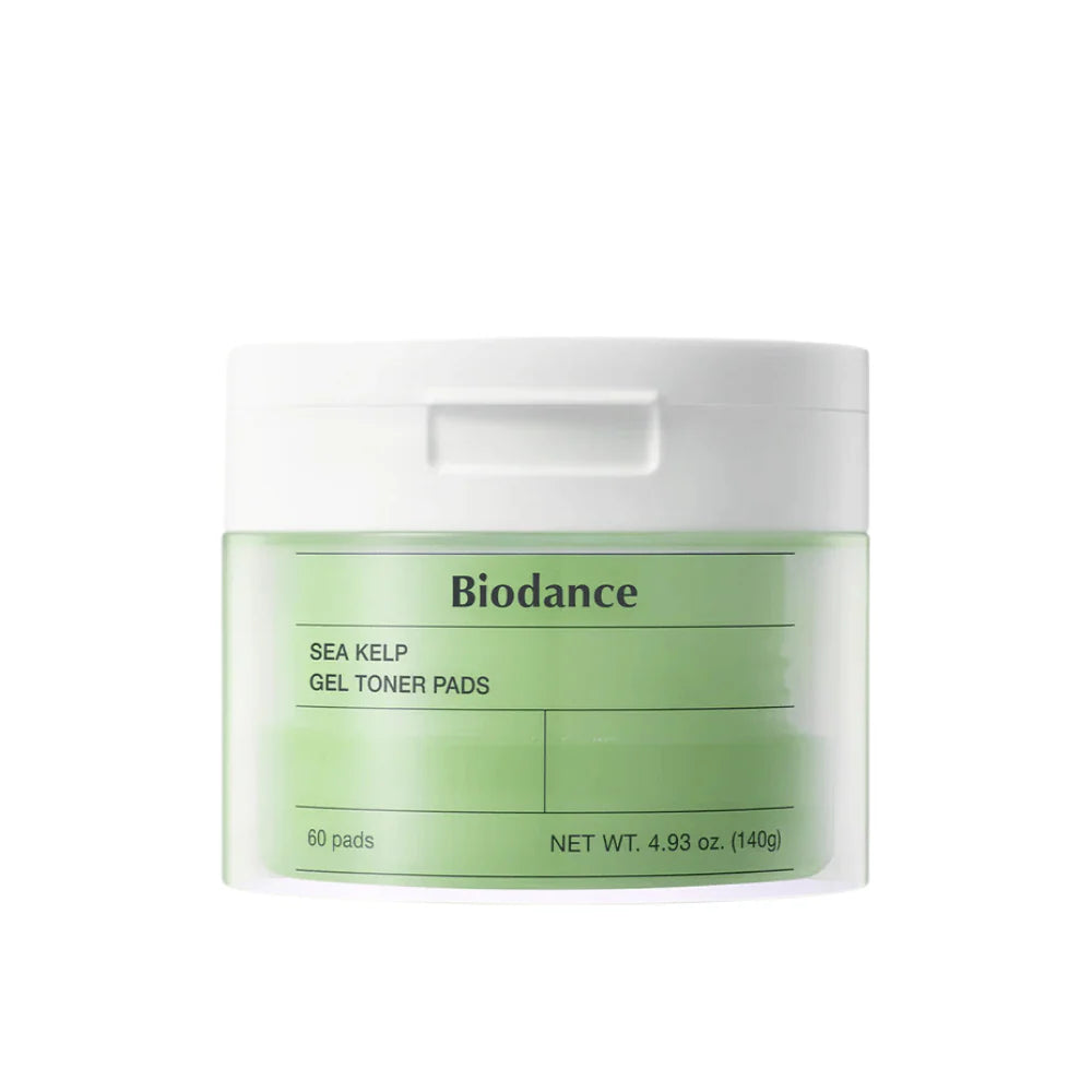 BIODANCE™ Sea Kelp Gel Toner Pads (60 pads) - Lugn, balans & djup återfuktning för stressad hud