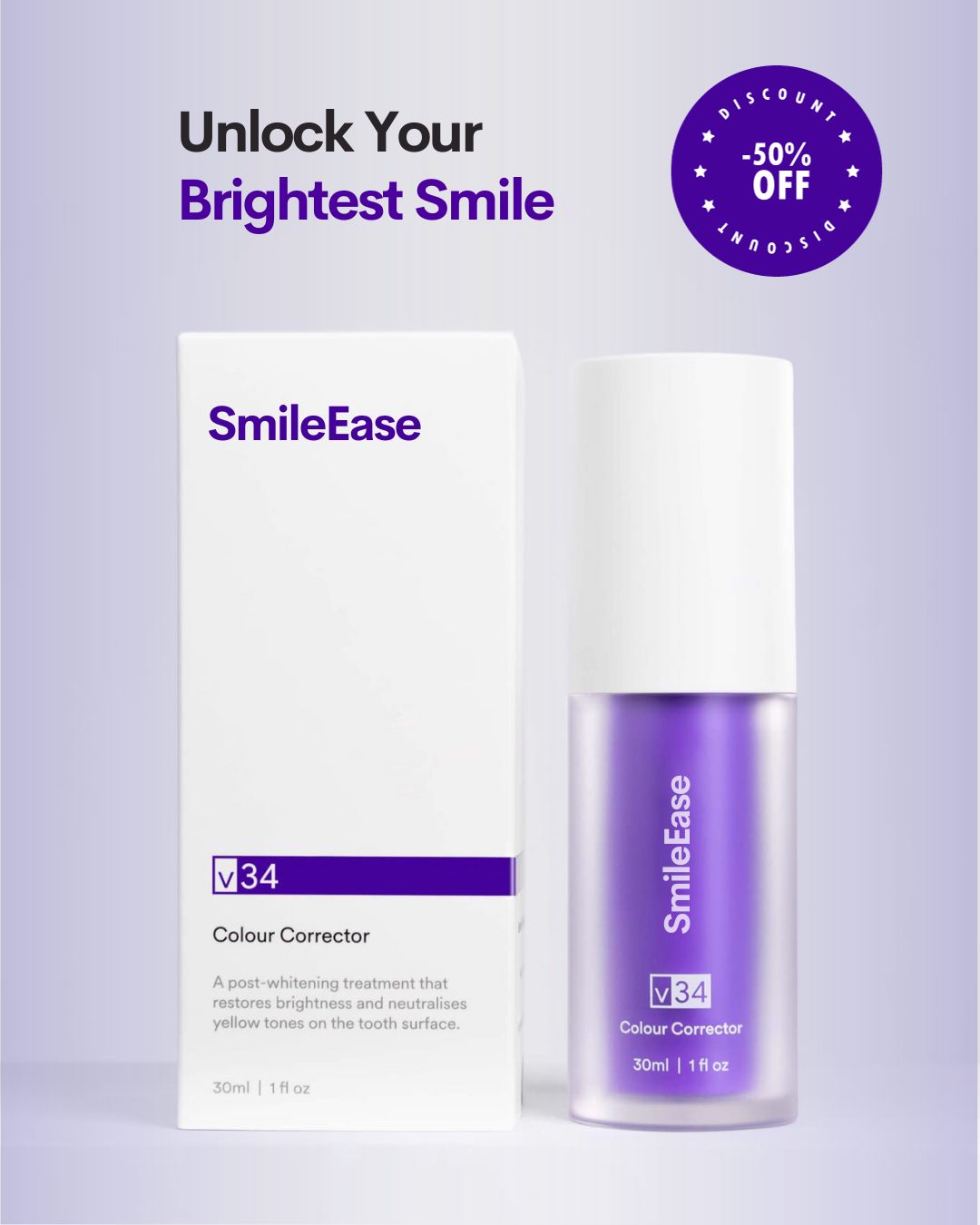 Smile Ease V34™  Färgkorrigering för tänder